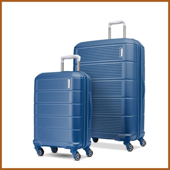 Expandable Hardside Luggage Set with Spinner Wheels ABS Shell
